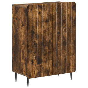 vidaXL Badkamer Opbergkast ZWOLLE Gerookt eiken 59,5 x 31 x 79,5 cm