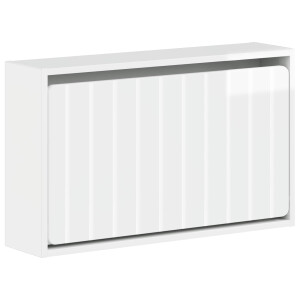 vidaXL Wandgemonteerde Schoenkast ZWOLLE 71 x 17 x 43 cm Bewerkt hout