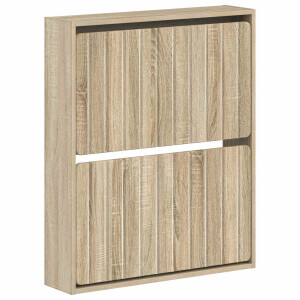 vidaXL Wandgemonteerde Schoenkast ZWOLLE 71 x 17 x 86 cm Bewerkt hout