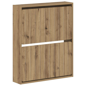 vidaXL Wandgemonteerde Schoenkast ZWOLLE 71 x 17 x 86 cm Bewerkt hout