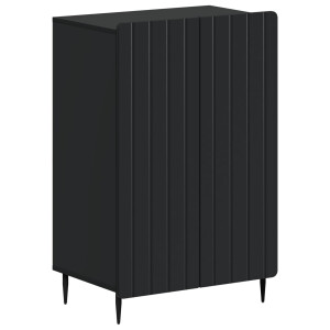 vidaXL Schoenenkast ZWOLLE 59,5 x 39,5 x 91,5 cm Bewerkt hout Zwart
