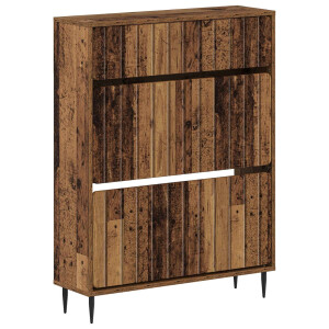 vidaXL Schoenenkast ZWOLLE 78 x 24 x 103 cm Bewerkt hout Oud hout
