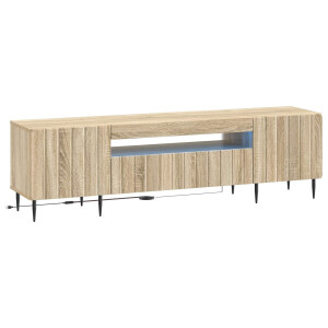 vidaXL LED tv-meubel Sonoma Eiken Bewerkt hout