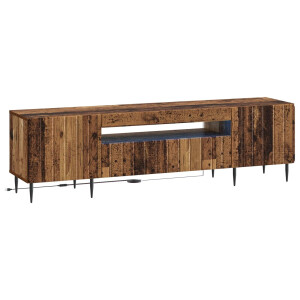 vidaXL LED tv-meubel Oud hout Bewerkt hout