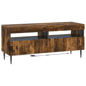 vidaXL LED tv-meubel Gerookt eiken Bewerkt hout