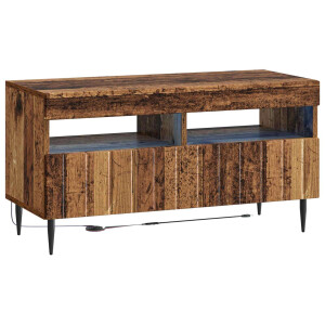 vidaXL LED tv-meubel Oud hout Bewerkt hout