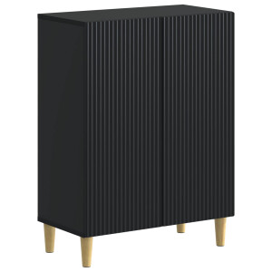 vidaXL Badkamer Opbergkast ARNHEM Zwart 59,5 x 31 x 80 cm Bewerkt hout