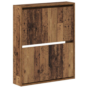 vidaXL Wandgemonteerde Schoenkast ARNHEM 71 x 17 x 86 cm Bewerkt hout