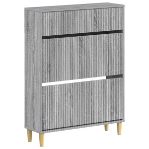 vidaXL Schoenenkast ARNHEM 78 x 24 x 103 cm Bewerkt hout Grijs Sonoma