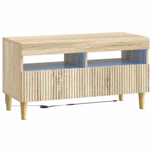 vidaXL LED tv-meubel Sonoma Eiken Bewerkt hout