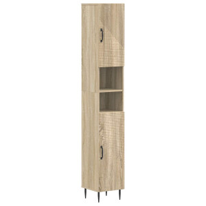 vidaXL Badkamerkast met Open Plank HAARLEM Sonoma Eiken