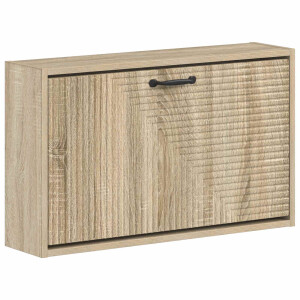 vidaXL Wandgemonteerde Schoenkast HAARLEM 71 x 17 x 43 cm Bewerkt hout