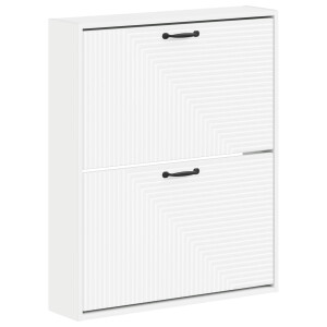 vidaXL Wandgemonteerde Schoenkast HAARLEM 71 x 17 x 86 cm Bewerkt hout
