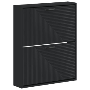 vidaXL Wandgemonteerde Schoenkast HAARLEM 71 x 17 x 86 cm Bewerkt hout