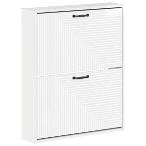 vidaXL Wandgemonteerde Schoenkast HAARLEM 71 x 17 x 86 cm Bewerkt hout