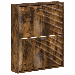 vidaXL Wandgemonteerde Schoenkast HAARLEM 71 x 17 x 86 cm Bewerkt hout