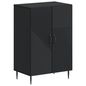 vidaXL Schoenenkast HAARLEM 59,5 x 39,5 x 89,5 cm Bewerkt hout Zwart