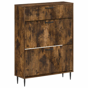 vidaXL Schoenenkast HAARLEM 78 x 24 x 103 cm Bewerkt hout
