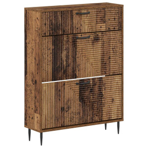 vidaXL Schoenenkast HAARLEM 78 x 24 x 103 cm Bewerkt hout Oud hout