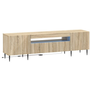 vidaXL LED tv-meubel Sonoma Eiken Bewerkt hout