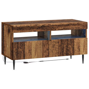 vidaXL LED tv-meubel Oud hout Bewerkt hout