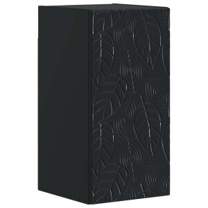 vidaXL Badkamer wandkast DELFT Zwart 30 x 31 x 59 cm Bewerkt hout