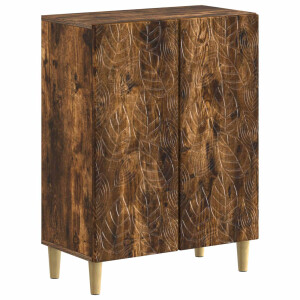 vidaXL Badkamer Opbergkast DELFT Gerookt eiken 59,5 x 31 x 80 cm