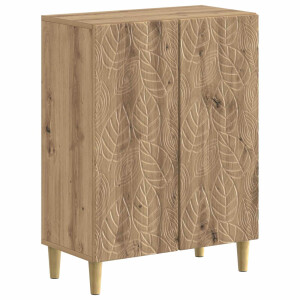 vidaXL Badkamer Opbergkast DELFT Artisanaal eiken 59,5 x 31 x 80 cm