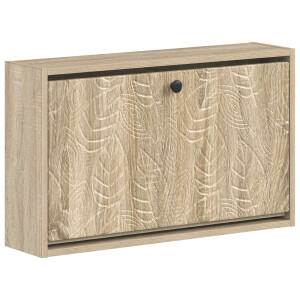 vidaXL Wandgemonteerde Schoenkast DELFT 71 x 17 x 43 cm Bewerkt hout