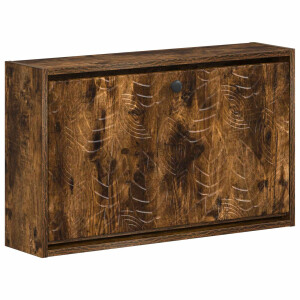 vidaXL Wandgemonteerde Schoenkast DELFT 71 x 17 x 43 cm Bewerkt hout