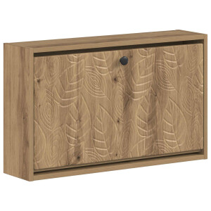 vidaXL Wandgemonteerde Schoenkast DELFT 71 x 17 x 43 cm Bewerkt hout