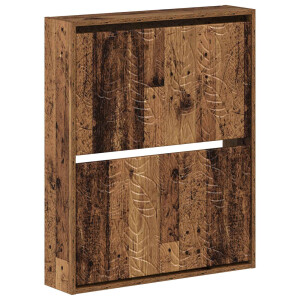 vidaXL Wandgemonteerde Schoenkast DELFT 71 x 17 x 86 cm Bewerkt hout