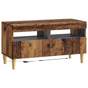 vidaXL LED tv-meubel Oud hout Bewerkt hout