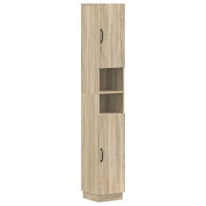 vidaXL Badkamerkast met Open Plank HOORN Sonoma Eiken 30 x 31 x 187 cm