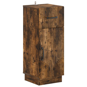 vidaXL Badkamer Opbergkast HOORN Gerookt eiken 30 x 31 x 77 cm