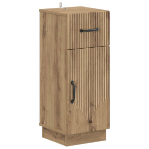 vidaXL Badkamer Opbergkast HOORN Artisanaal eiken 30 x 31 x 77 cm