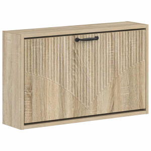 vidaXL Wandgemonteerde Schoenkast HOORN 71 x 17 x 43 cm Bewerkt hout