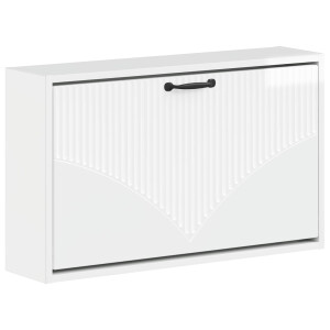 vidaXL Wandgemonteerde Schoenkast HOORN 71 x 17 x 43 cm Bewerkt hout