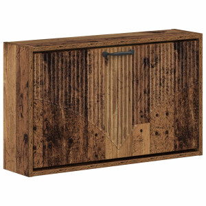 vidaXL Wandgemonteerde Schoenkast HOORN 71 x 17 x 43 cm Bewerkt hout