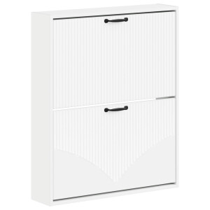 vidaXL Wandgemonteerde Schoenkast HOORN 71 x 17 x 86 cm Bewerkt hout