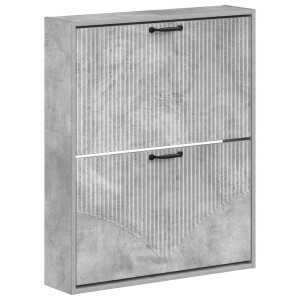 vidaXL Wandgemonteerde Schoenkast HOORN 71 x 17 x 86 cm Bewerkt hout