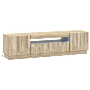 vidaXL LED tv-meubel Sonoma Eiken Bewerkt hout