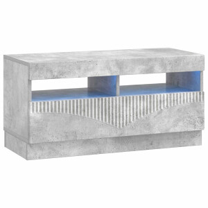 vidaXL LED tv-meubel Betongrijs Bewerkt hout