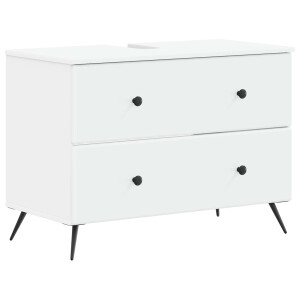 vidaXL Badkamer wastafelkast BREDA Wit 82 x 41 x 59 cm Bewerkt hout