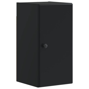 vidaXL Badkamer wandkast BREDA Zwart 30 x 31 x 59 cm Bewerkt hout