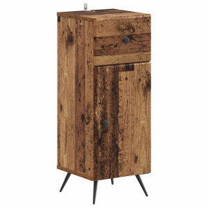 vidaXL Badkamer Opbergkast BREDA Oud hout 30 x 31 x 80 cm Bewerkt hout