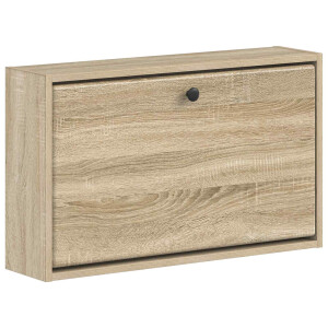 vidaXL Wandgemonteerde Schoenkast BREDA 71 x 17 x 43 cm Bewerkt hout