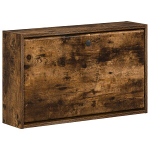 vidaXL Wandgemonteerde Schoenkast BREDA 71 x 17 x 43 cm Bewerkt hout