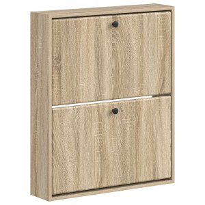 vidaXL Wandgemonteerde Schoenkast BREDA 71 x 17 x 86 cm Bewerkt hout