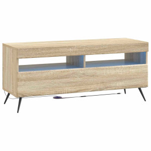vidaXL LED tv-meubel Sonoma Eiken Bewerkt hout